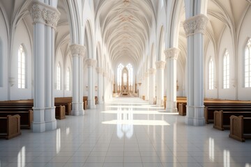 Fototapeta premium Interior of a church.