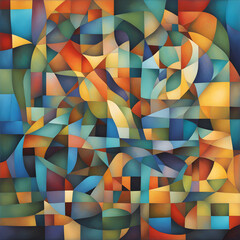 A captivating abstract print