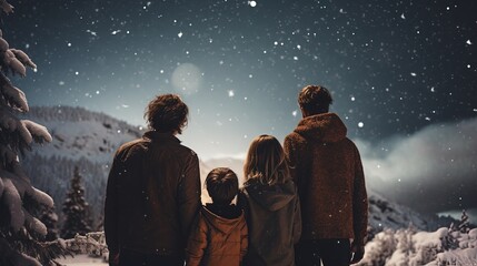 Obraz premium a happy christmas photography santa snow