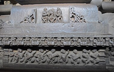 Sculptures on Khajuraho Group of Monuments | UNESCO World Heritage Site, Madhya Pradesh, India