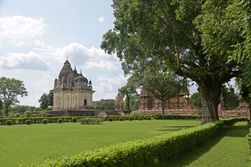 Fototapeta na wymiar Khajuraho Group of Monuments | UNESCO World Heritage Site, Madhya pradesh, India