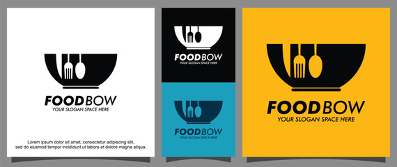 Cutlery fork spoon knife logo template
 - obrazy, fototapety, plakaty