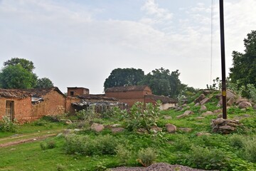 Fototapeta na wymiar rural area in Madhya Pradesh, India 