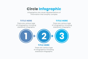 Fototapeta na wymiar Minimal business vector circle chart infographic templates for presentations, advertising, layouts, and annual reports Business concept with 3 options.
