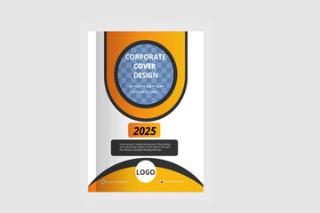 Corporate book cover design Layout template