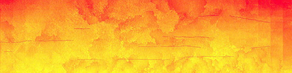 Red, yellow mixed panorama background with copy space for text or your images