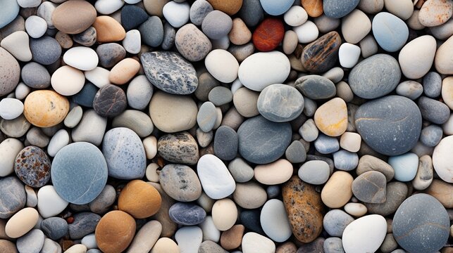 background with Assortment of Rocks and Stones in Various Textures and Shapes generated by AI tool