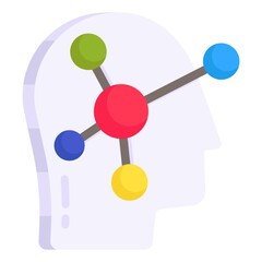 Modem design icon of mind map

