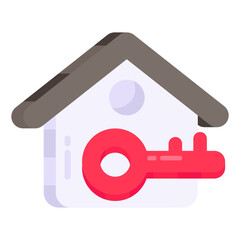 Vector design of home key

