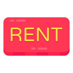 Premium download icon of rent board


