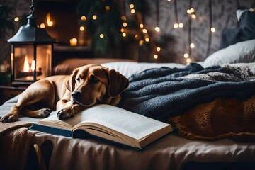 dog sleeping on the couch