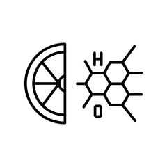 chemical bond line icon