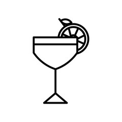 cocktail line icon