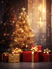 Christmas Tree with Gifts.