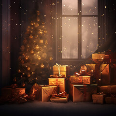 Christmas Tree with Gifts.