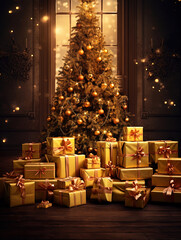 Christmas Tree with Gifts.