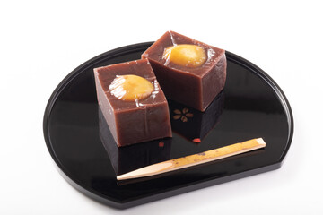 栗ようかん　(栗蒸し羊かん)