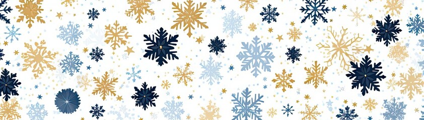 Winter wonderland. Festive snowflake design perfect for christmas and holiday celebrations. Snowy elegance. Intricate ornament pattern ideal for greeting cards and decorative backgrounds - obrazy, fototapety, plakaty