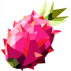 abstract geometric Dragon Fruit background