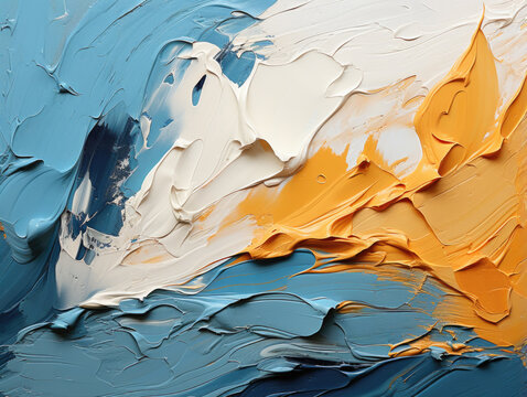 Textured paint strokes on an abstract art background with a minimalist feel, featuring masculine colors including blue.