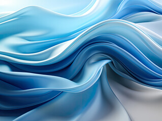 Fototapeta premium Stains of blue incense smoke on abstract backdrop.