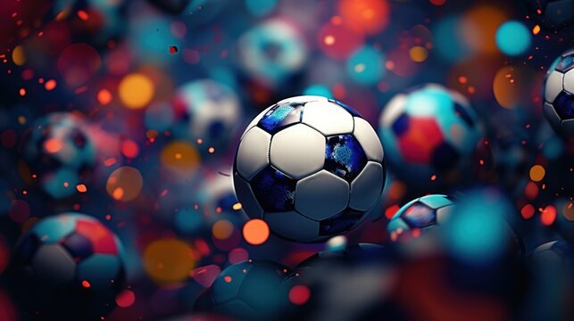 Soccer ball wallpaper hd, AI