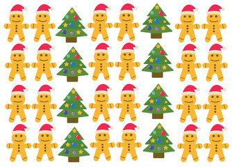 Merry christmas vector illustration. New year, merry christmas icon set, christmas pattern	