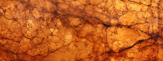 Microscopic view of a copper surface.