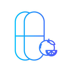 vitamin pill gradient icon