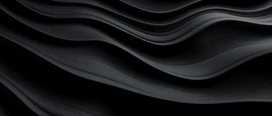Obraz premium Elegant black wavy patterns.