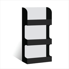  display stand box, 3d box vector design