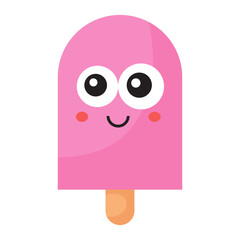 Cartoon ice cream character.