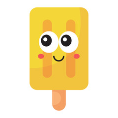 Cartoon ice cream character.