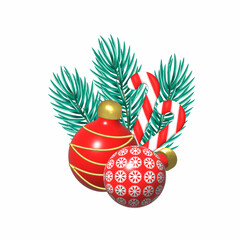 Christmas decor illustration