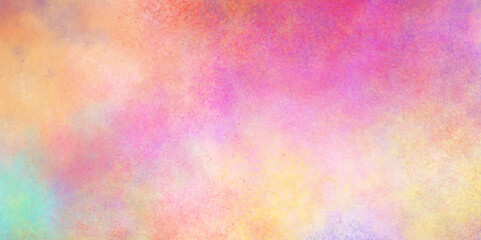 Colorful and bright watercolor background texture with grunge watercolor splashes, Color splashing on paper with watercolor splashes, Beautiful and colorful soft watercolor background.