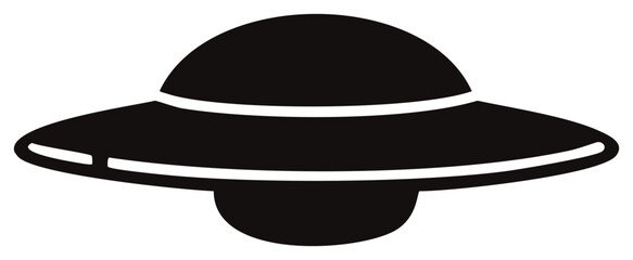 UFOのアイコン 黒