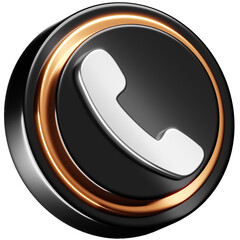3D Telephone Receiver Icon