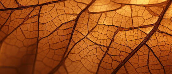 Close-up nano photo of a dry leaf.