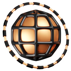 3D Stylized Earth Globe Icon