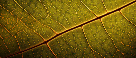Macro shot of a leaf.