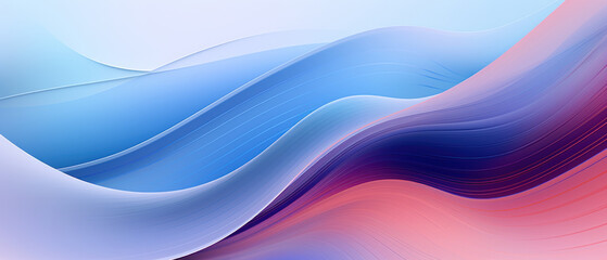 Abstract background with dynamic blue and pink wavy lines.
