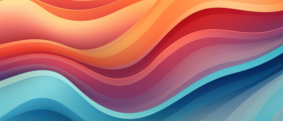 Dynamic abstract wallpaper with intersecting wavy lines. - obrazy, fototapety, plakaty