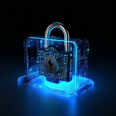 Digital Cyber Security Sicherheits Schloss Sicherheit in der digitalen Welt