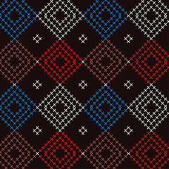 Pattern with crosses. Dark background