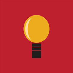 Light bulb icon vector.