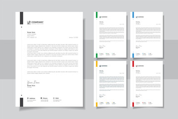 Professional And Creative Modern Minimalist Corporate Business Letter Head Template	