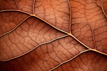 dried leaf, photographed on a dark background photo by alex bresner - obrazy, fototapety, plakaty