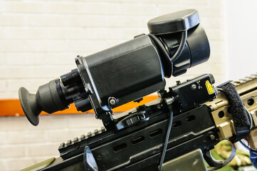 Thermal Imaging sight fitted to an  assault rifle, used by the British Army.