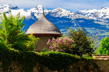Medieval castle in Vaduz, Liechtenstein, Europe