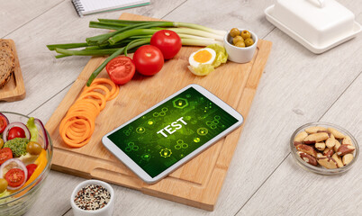 Healthy Tablet Pc compostion, immune system boost concept